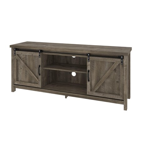 Bestar Isida 58W TV Stand for 50" TV, Brown Oak 104201-000111